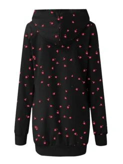Women's Casual Dress Christmas Dress Hoodie Dress Animal Letter Pocket Print Hooded Mini Dress Active Fashion Outdoor Christmas Long Sleeve Loose Fit Black Wine Khaki Fall Winter S M L XL XXL -Casual Print Dress Sales wrgugt1694084887344