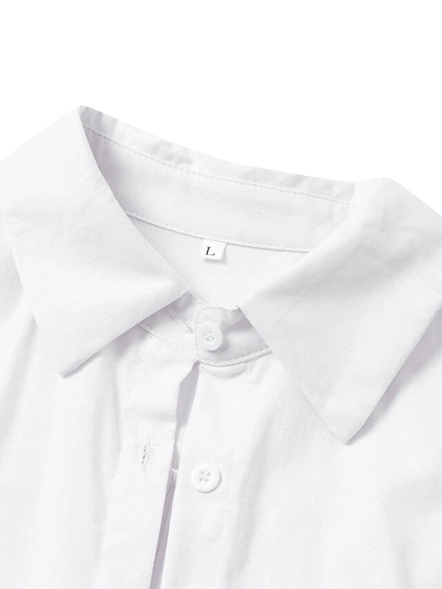 Women's Swimwear Cover Up Beach Top Swim Dress Normal Swimsuit Oversized Solid Color White Shirt Blouse Bathing Suits New Fashion Casual 8 Women's Swimwear Cover Up Beach Top Swim Dress Normal Swimsuit Oversized Solid Color White Shirt Blouse Bathing Suits New Fashion Casual - Image 8