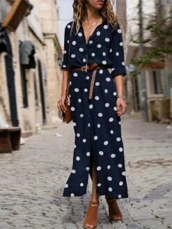 Women's Shirt Dress Maxi Long Dress Winter Dress Daily Date Polyester Fashion Elegant Shirt Collar Print Long Sleeve Summer Spring Fall 2022 Regular Fit Black Army Green Red Polka Dot Round Dots S M 9 Women's Shirt Dress Maxi Long Dress Winter Dress Daily Date Polyester Fashion Elegant Shirt Collar Print Long Sleeve Summer Spring Fall 2022 Regular Fit Black Army Green Red Polka Dot Round Dots S M -Casual Print Dress Sales wtwksh1629361388308