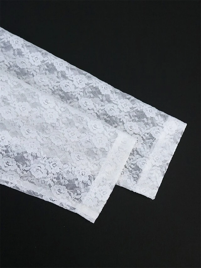 Women's Plus Size Curve Party Dress Lace Dress Bodycon Plain Midi Dress Long Sleeve Lace Bow Crew Neck Fashion Party White Fall Winter XL XXL 3XL 4XL 11 Women's Plus Size Curve Party Dress Lace Dress Bodycon Plain Midi Dress Long Sleeve Lace Bow Crew Neck Fashion Party White Fall Winter XL XXL 3XL 4XL - Image 11