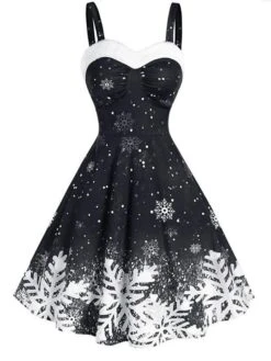 Women's Christmas Swing Dress Slip Dress Midi Dress Green Blue Purple Red Black Sleeveless Snowflake Cold Shoulder Print Winter Fall Spaghetti Strap Fashion Party Sexy 2022 S M L XL 2XL 3XL 10 Women's Christmas Swing Dress Slip Dress Midi Dress Green Blue Purple Red Black Sleeveless Snowflake Cold Shoulder Print Winter Fall Spaghetti Strap Fashion Party Sexy 2022 S M L XL 2XL 3XL -Casual Print Dress Sales xajmrp1666343410413