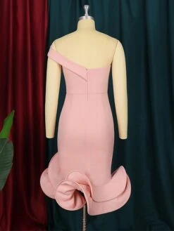 Women's Plus Size Curve Party Dress Cocktail Dress Bodycon Plain Midi Dress Sleeveless Ruffle Backless One Shoulder Fashion Party Pink Fall Winter XL XXL 3XL 4XL 13 Women's Plus Size Curve Party Dress Cocktail Dress Bodycon Plain Midi Dress Sleeveless Ruffle Backless One Shoulder Fashion Party Pink Fall Winter XL XXL 3XL 4XL -Casual Print Dress Sales xbwcgs1694425964959