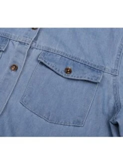 Women's Denim Shirt Dress Maxi Long Dress Dark Blue Light Blue Short Sleeve Solid Color Pocket Button Spring Summer Shirt Collar Hot Casual Vintage 2023 S M L XL XXL 3XL / Loose 16 Women's Denim Shirt Dress Maxi Long Dress Dark Blue Light Blue Short Sleeve Solid Color Pocket Button Spring Summer Shirt Collar Hot Casual Vintage 2023 S M L XL XXL 3XL / Loose -Casual Print Dress Sales xgbccf1634708154294