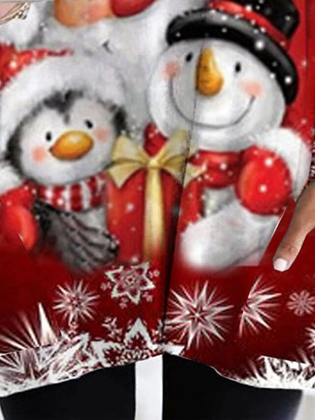 Women‘s Plus Size Christmas Dress Casual Dress Santa Claus Long Sleeve Winter Fall Casual Festival Mini Dress Going Out Dress 2 Women‘s Plus Size Christmas Dress Casual Dress Santa Claus Long Sleeve Winter Fall Casual Festival Mini Dress Going Out Dress - Image 2