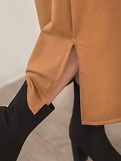 Women's Casual Dress Hoodie Dress Long Dress Maxi Dress Fashion Daily Outdoor Home Vacation Crew Neck Pocket Pure Color Pure Color Loose Fit Black Brown Army Green M L XL XXL -Casual Print Dress Sales xuadnp1693294408380