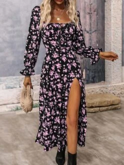 Women's Long Dress Maxi Dress Casual Dress Floral Dress Floral Casual Daily Holiday Vacation Split Print Long Sleeve Square Neck Dress Regular Fit White Blue Purple Summer Spring S M L XL 26 Women's Long Dress Maxi Dress Casual Dress Floral Dress Floral Casual Daily Holiday Vacation Split Print Long Sleeve Square Neck Dress Regular Fit White Blue Purple Summer Spring S M L XL -Casual Print Dress Sales xxzkxf1678435873040