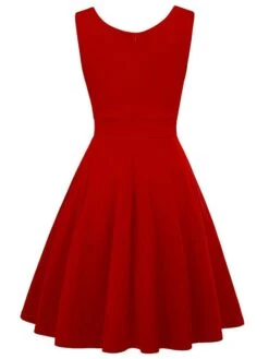 Women‘s Christmas Party Dress Swing Dress Green Dress Midi Dress Black White Wine Sleeveless Pure Color Ruched Summer Spring Fall V Neck Party Party Wedding Guest 2022 S M L XL XXL -Casual Print Dress Sales xysrsb1635432109952