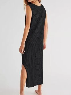 Women's Swimwear Cover Up Beach Dress Normal Swimsuit UV Protection Knit Hole Pure Color White Black Yellow Brown V Wire Bathing Suits New Stylish Vacation /y 15 Women's Swimwear Cover Up Beach Dress Normal Swimsuit UV Protection Knit Hole Pure Color White Black Yellow Brown V Wire Bathing Suits New Stylish Vacation /y -Casual Print Dress Sales yabegp1646632921500