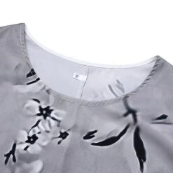 Women's Plus Size Curve Two Piece Dress Floral Round Neck Print 3 4 Length Sleeve Spring Summer Work Casual Midi Dress Casual Daily Dress -Casual Print Dress Sales yacarf1669282304501