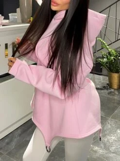 Women's Casual Dress Hoodie Dress Mini Dress Active Vacation Formal Holiday Vacation Hoodie Design Solid Color Slim Black White Pink S M L XL 17 Women's Casual Dress Hoodie Dress Mini Dress Active Vacation Formal Holiday Vacation Hoodie Design Solid Color Slim Black White Pink S M L XL -Casual Print Dress Sales yairif1697107032750