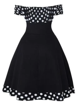 Women‘s Christmas Swing Dress Vintage Dress Midi Dress Black Red Short Sleeve Polka Dot Ruched Fall Spring Summer Off Shoulder Vintage Style Vacation Weekend 2022 S M L XL XXL 10 Women‘s Christmas Swing Dress Vintage Dress Midi Dress Black Red Short Sleeve Polka Dot Ruched Fall Spring Summer Off Shoulder Vintage Style Vacation Weekend 2022 S M L XL XXL -Casual Print Dress Sales yauvon1630033597093
