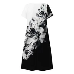 Women's Casual Dress Shift Dress Floral Dress Mini Dress Black And White Black White Short Sleeve Floral Print Summer Spring Scalloped Neck Fashion Vacation 2023 S M L XL XXL 3XL 33 Women's Casual Dress Shift Dress Floral Dress Mini Dress Black And White Black White Short Sleeve Floral Print Summer Spring Scalloped Neck Fashion Vacation 2023 S M L XL XXL 3XL -Casual Print Dress Sales ydauqs1685598865259