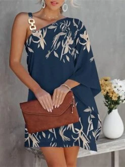 Women's Shift Dress Mini Dress Black Orange Green Long Sleeve Floral Cold Shoulder Summer Spring One Shoulder Fashion Winter Dress Fall Dress Loose Fit 2023 S M L XL XXL 7 Women's Shift Dress Mini Dress Black Orange Green Long Sleeve Floral Cold Shoulder Summer Spring One Shoulder Fashion Winter Dress Fall Dress Loose Fit 2023 S M L XL XXL -Casual Print Dress Sales yfptrh1657518197384