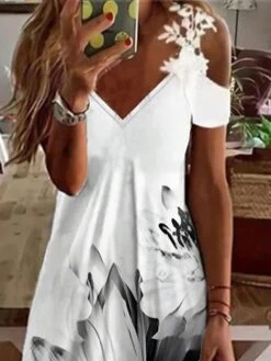 Women's Long Dress Maxi Dress Casual Dress Lace Dress A Line Dress Floral Fashion Streetwear Outdoor Daily Date Lace Patchwork Short Sleeve Strap Dress Regular Fit White Summer Spring S M L XL XXL 5 Women's Long Dress Maxi Dress Casual Dress Lace Dress A Line Dress Floral Fashion Streetwear Outdoor Daily Date Lace Patchwork Short Sleeve Strap Dress Regular Fit White Summer Spring S M L XL XXL -Casual Print Dress Sales ygcztj1681270734091