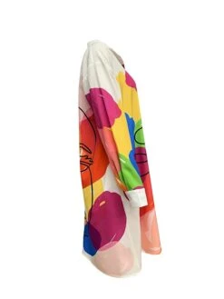 Women's Shirt Dress Casual Dress Midi Dress Office Daily Vacation Polyester Fashion Elegant Shirt Collar Print Long Sleeve Summer Spring Fall 2023 Loose Fit White Graffiti S M L XL -Casual Print Dress Sales yjszfe1696733727508