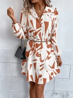 Women's Shirt Dress Casual Dress Mini Dress Outdoor Daily Vacation Polyester Fashion Modern Shirt Collar Button Print Long Sleeve Spring Fall Winter 2023 Loose Fit Black Orange Geometric S M L XL 22 Women's Shirt Dress Casual Dress Mini Dress Outdoor Daily Vacation Polyester Fashion Modern Shirt Collar Button Print Long Sleeve Spring Fall Winter 2023 Loose Fit Black Orange Geometric S M L XL -Casual Print Dress Sales ykcovy1692343069766