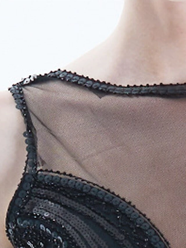 Women's Retro 1920s Sequin Dress Long Dress Maxi Dress Party Halloween Sequins Mesh Geometric Crewneck Sleeveless Regular Fit Spring Fall 2023 Black Pink S M L XL 7 Women's Retro 1920s Sequin Dress Long Dress Maxi Dress Party Halloween Sequins Mesh Geometric Crewneck Sleeveless Regular Fit Spring Fall 2023 Black Pink S M L XL - Image 7