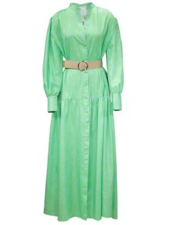 Women's Shirt Dress Casual Dress Swing Dress Maxi Long Dress Outdoor Daily Vacation Polyester Fashion Modern Shirt Collar Button Tie Belt Long Sleeve Summer Spring Fall 2023 Loose Fit Green Khaki 17 Women's Shirt Dress Casual Dress Swing Dress Maxi Long Dress Outdoor Daily Vacation Polyester Fashion Modern Shirt Collar Button Tie Belt Long Sleeve Summer Spring Fall 2023 Loose Fit Green Khaki -Casual Print Dress Sales ynpulv1688699522172
