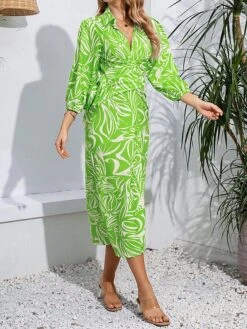 Women's Shirt Dress Casual Dress Wrap Dress Midi Dress Outdoor Daily Date Polyester Fashion Casual Split Neck Lace Up Split Long Sleeve Fall Winter 2023 Regular Fit Orange Green Floral S M L XL 19 Women's Shirt Dress Casual Dress Wrap Dress Midi Dress Outdoor Daily Date Polyester Fashion Casual Split Neck Lace Up Split Long Sleeve Fall Winter 2023 Regular Fit Orange Green Floral S M L XL -Casual Print Dress Sales ypilyx1695367371044