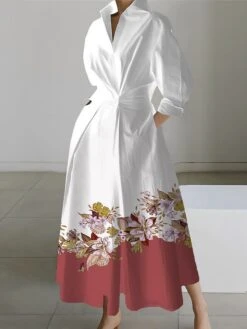 Women's Shirt Dress Casual Dress Swing Dress Maxi Long Dress Outdoor Office Daily Polyester Fashion Modern Shirt Collar Button Pocket Long Sleeve Spring Fall Winter 2023 Loose Fit ArmyGreen Black 8 Women's Shirt Dress Casual Dress Swing Dress Maxi Long Dress Outdoor Office Daily Polyester Fashion Modern Shirt Collar Button Pocket Long Sleeve Spring Fall Winter 2023 Loose Fit ArmyGreen Black -Casual Print Dress Sales yrlfrd1691648626338