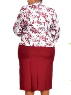 Women‘s Plus Size Curve Work Dress Floral Crew Neck 3/4 Length Sleeve Spring Fall Work Elegant Knee Length Dress Work Work Dress Dress Dress Set -Casual Print Dress Sales ysypoj1664268240278