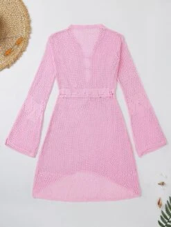 Women's Swimwear Cover Up Beach Dress Normal Swimsuit Oversized Crochet Hole Solid Color Wine Red Lake Green Black White Light Pink Bathing Suits Sports Vacation Sports 25 Women's Swimwear Cover Up Beach Dress Normal Swimsuit Oversized Crochet Hole Solid Color Wine Red Lake Green Black White Light Pink Bathing Suits Sports Vacation Sports -Casual Print Dress Sales yuhziz1651656908776