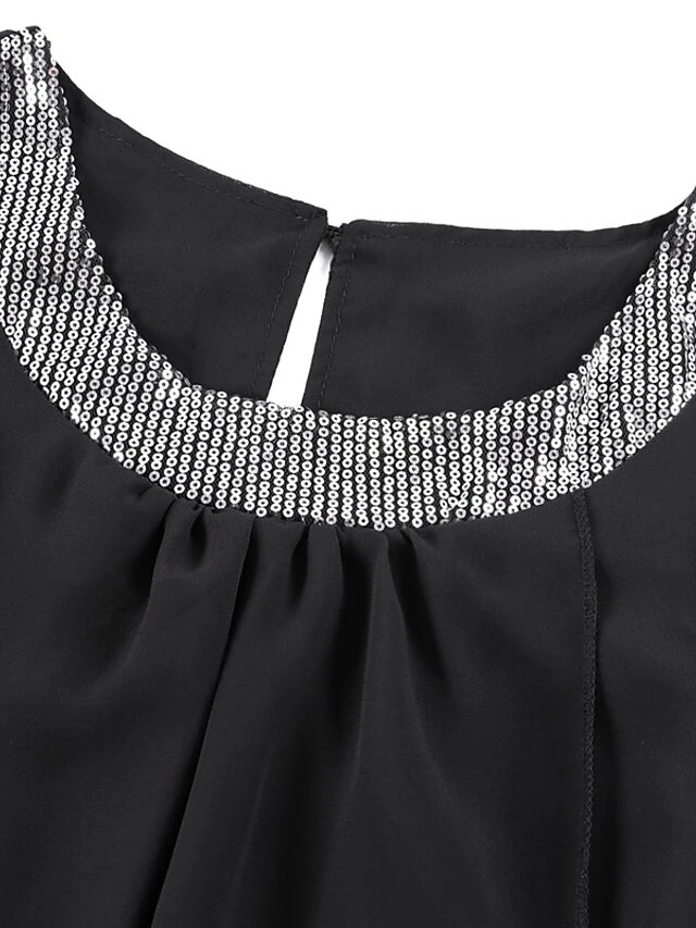 Women‘s Plus Size Curve Holiday Dress Solid Color Crew Neck Print Sleeveless Spring Summer Casual Short Mini Dress Casual Daily Dress 6 Women‘s Plus Size Curve Holiday Dress Solid Color Crew Neck Print Sleeveless Spring Summer Casual Short Mini Dress Casual Daily Dress - Image 6