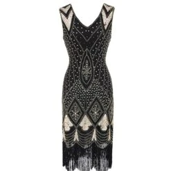 Women's Retro 1920s Fringe Dress Midi Dress Party Halloween Sequins Tassel Fringe Geometric V Neck Sleeveless Regular Fit Spring Fall 2023 Black Red S M L XL 11 Women's Retro 1920s Fringe Dress Midi Dress Party Halloween Sequins Tassel Fringe Geometric V Neck Sleeveless Regular Fit Spring Fall 2023 Black Red S M L XL -Casual Print Dress Sales zbzruu1692610488614
