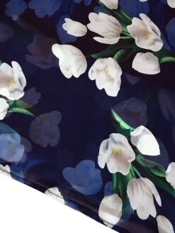 Women‘s Plus Size Curve Casual Dress Swing Dress A Line Dress Floral Long Dress Maxi Dress Short Sleeve Mesh Print Crew Neck Elegant Daily Dark Blue Summer Spring L XL XXL 3XL 4XL -Casual Print Dress Sales zfpori1684146517464