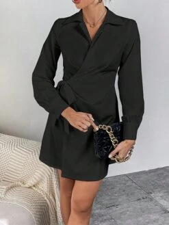 Women's Shirt Dress Casual Dress Sheath Dress Mini Dress Outdoor Daily Vacation Polyester Fashion Modern Shirt Collar Lace Up Long Sleeve Spring Fall Winter 2023 Regular Fit ArmyGreen Black White 38 Women's Shirt Dress Casual Dress Sheath Dress Mini Dress Outdoor Daily Vacation Polyester Fashion Modern Shirt Collar Lace Up Long Sleeve Spring Fall Winter 2023 Regular Fit ArmyGreen Black White -Casual Print Dress Sales zgjijs1695027668902