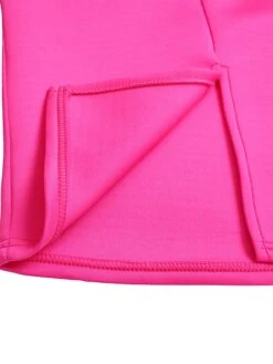 Women‘s Plus Size Curve Party Dress Cocktail Dress Bodycon Solid Color Midi Dress Short Sleeve Ruffle Split Crew Neck Fashion Party Black Wine Summer Spring L XL XXL 3XL -Casual Print Dress Sales zhjrov1679549840743