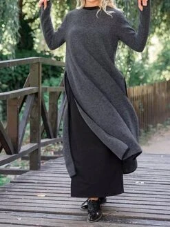 Women's Casual Dress Sweatshirt Dress Midi Dress Active Fashion Outdoor Going Out Weekend Crew Neck Pure Color Regular Fit ArmyGreen Black Dark Gray S M L XL XXL 22 Women's Casual Dress Sweatshirt Dress Midi Dress Active Fashion Outdoor Going Out Weekend Crew Neck Pure Color Regular Fit ArmyGreen Black Dark Gray S M L XL XXL -Casual Print Dress Sales zjtvjl1696926232572