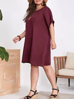 Women‘s Plus Size Curve Casual Dress T Shirt Dress Tee Dress Shift Dress Solid Color Midi Dress Short Sleeve Crew Neck Basic Daily Black Red Spring Summer L 3XL 4XL 5XL 6XL 38 Women‘s Plus Size Curve Casual Dress T Shirt Dress Tee Dress Shift Dress Solid Color Midi Dress Short Sleeve Crew Neck Basic Daily Black Red Spring Summer L 3XL 4XL 5XL 6XL -Casual Print Dress Sales znhppd1672223222251