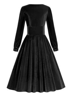 Women's Christmas Swing Dress Vintage Dress Midi Dress Green Black Red Long Sleeve Pure Color Ruched Winter Fall Square Neck Vintage Stylish 2022 S M L XL XXL 15 Women's Christmas Swing Dress Vintage Dress Midi Dress Green Black Red Long Sleeve Pure Color Ruched Winter Fall Square Neck Vintage Stylish 2022 S M L XL XXL -Casual Print Dress Sales zpsnhz1667373821276