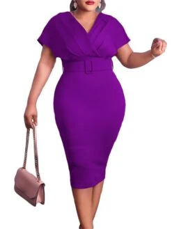 Women‘s Plus Size Curve Easter Dress Work Dress Solid Color V Neck Short Sleeve Spring Dress Fall Work Formal Knee Length Dress Date Vacation Dress 23 Women‘s Plus Size Curve Easter Dress Work Dress Solid Color V Neck Short Sleeve Spring Dress Fall Work Formal Knee Length Dress Date Vacation Dress -Casual Print Dress Sales zpzoab1661334437263