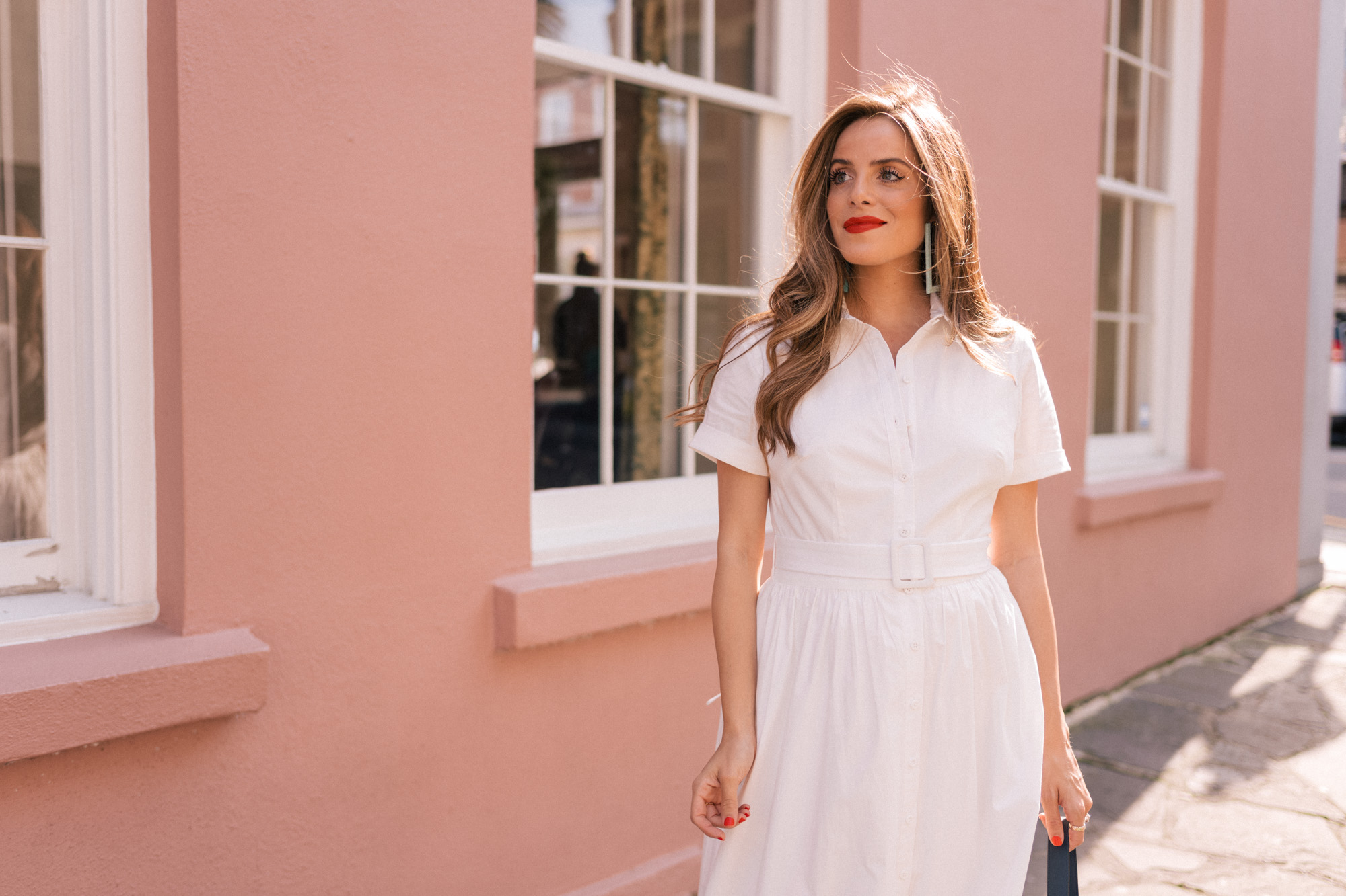 Casual Print Dress Sales -Casual Print Dress Sales gmg collection white cotton maxi shirtdress 1008186